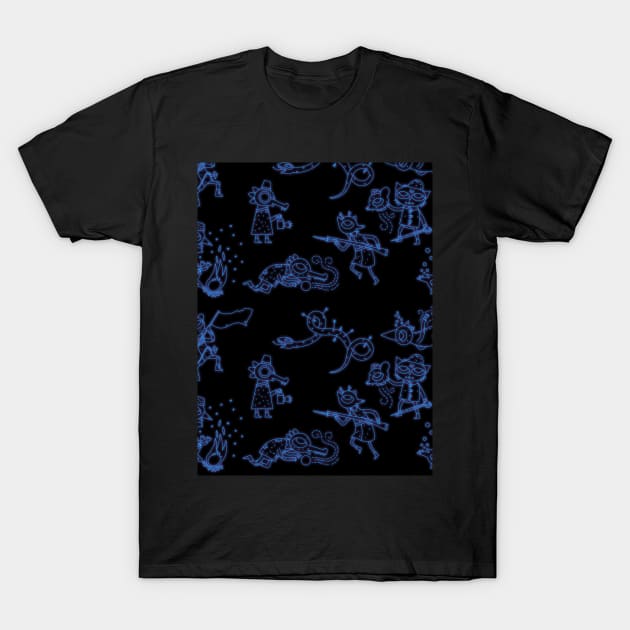 Night in the woods constellations T-Shirt by katmargoli